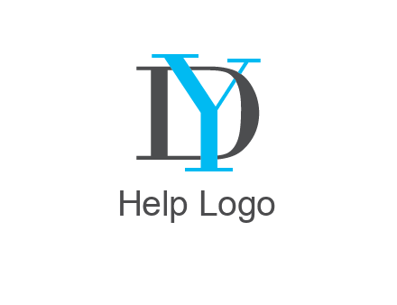 letter DY overlapping each other