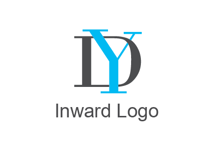 letter DY overlapping each other
