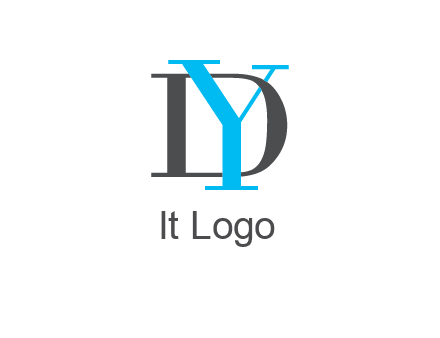 letter DY overlapping each other