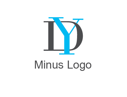 letter DY overlapping each other