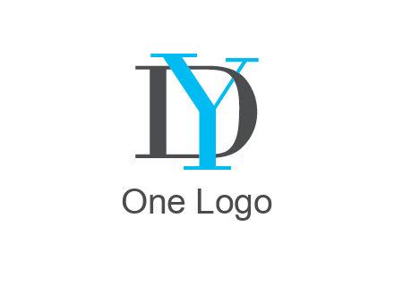 letter DY overlapping each other