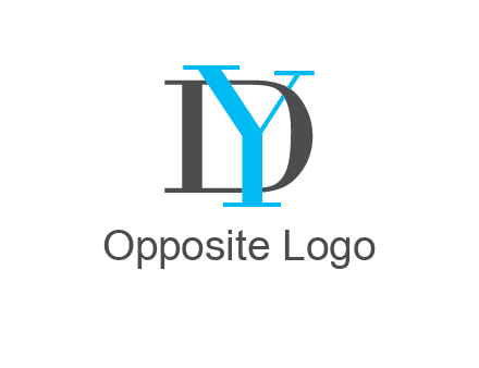 letter DY overlapping each other