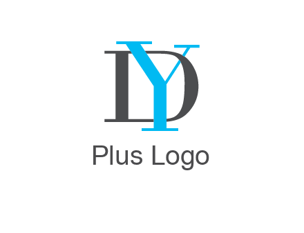 letter DY overlapping each other