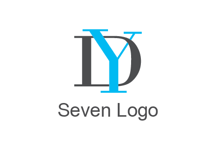 letter DY overlapping each other
