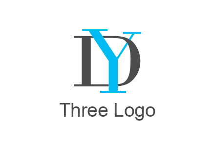 letter DY overlapping each other