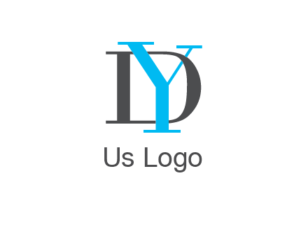 letter DY overlapping each other