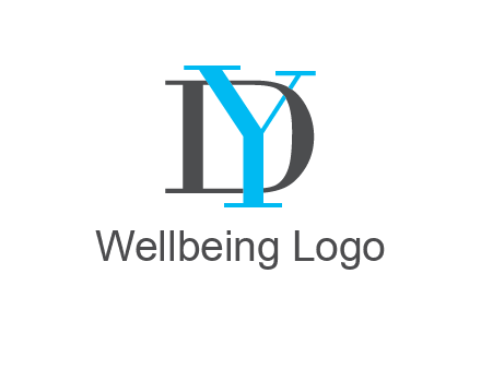 letter DY overlapping each other