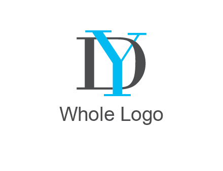 letter DY overlapping each other