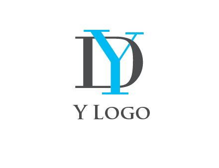 letter DY overlapping each other
