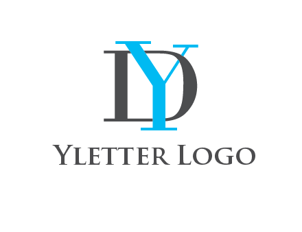 letter DY overlapping each other