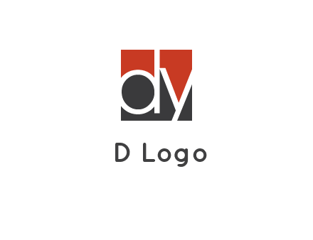 Letters Dy are in a square logo