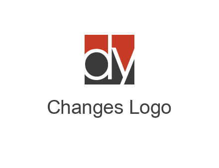 Letters Dy are in a square logo