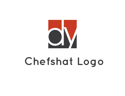 Letters Dy are in a square logo