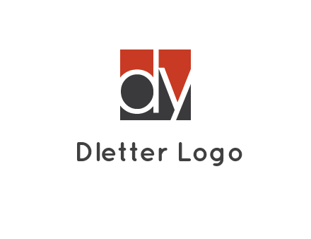 Letters Dy are in a square logo