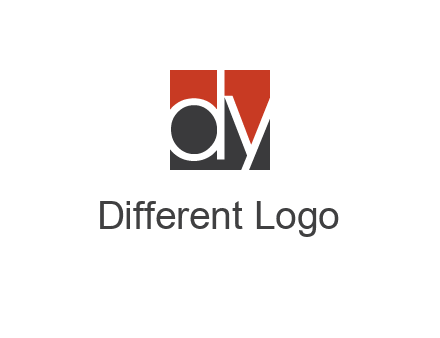 Letters Dy are in a square logo