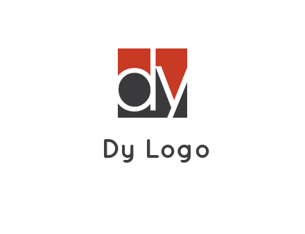 Letters Dy are in a square logo