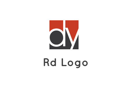 Letters Dy are in a square logo