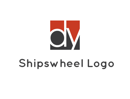Letters Dy are in a square logo