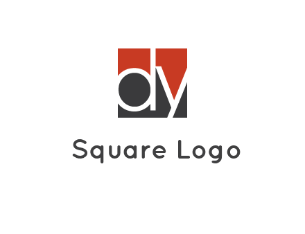 Letters Dy are in a square logo