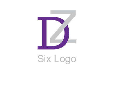 letter Z intertwining with letter D