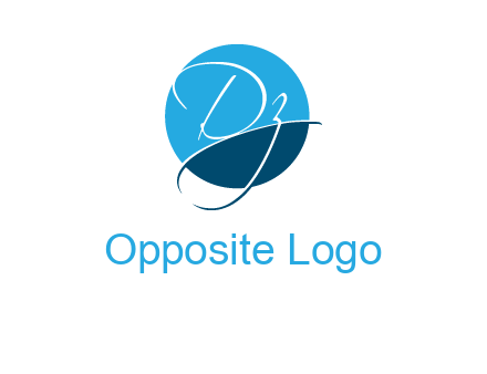 Letters DZ are in a circle logo