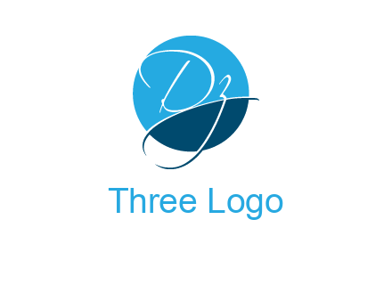Letters DZ are in a circle logo