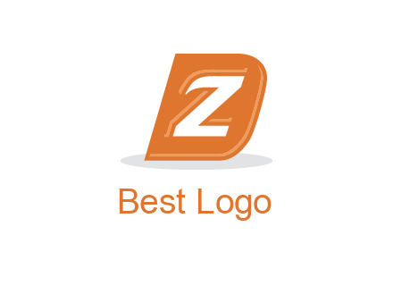 letter Z in letter D