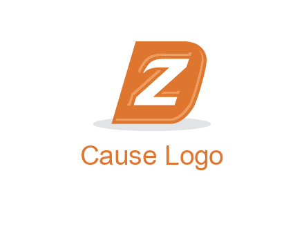letter Z in letter D