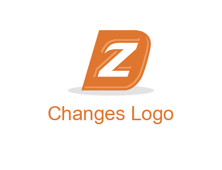 letter Z in letter D