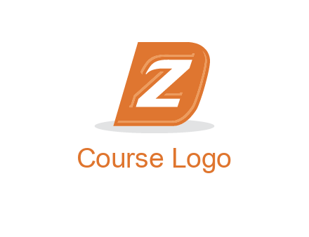 letter Z in letter D