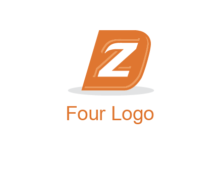 letter Z in letter D