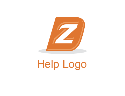 letter Z in letter D