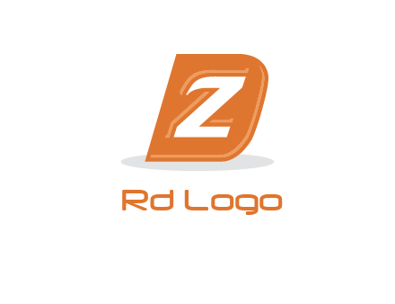 letter Z in letter D