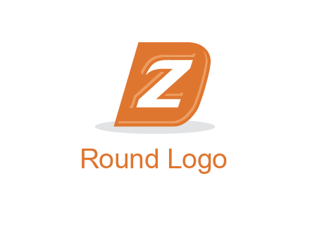 letter Z in letter D
