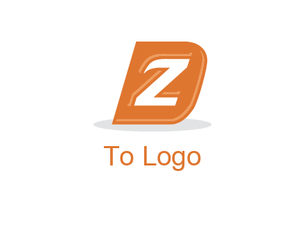 letter Z in letter D
