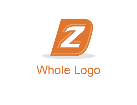 letter Z in letter D