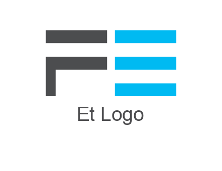 abstract letter FE