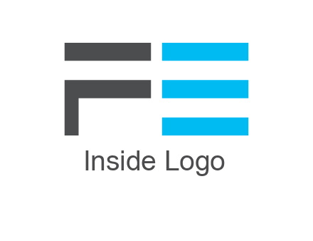 abstract letter FE