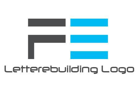 abstract letter FE