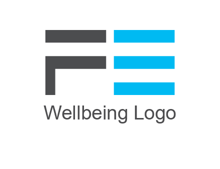 abstract letter FE