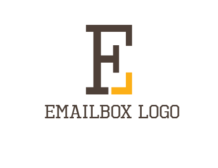 letter F forming letter E