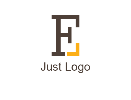 letter F forming letter E