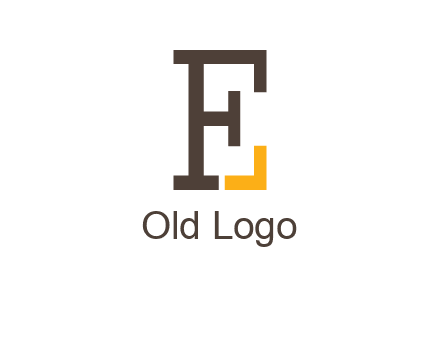 letter F forming letter E