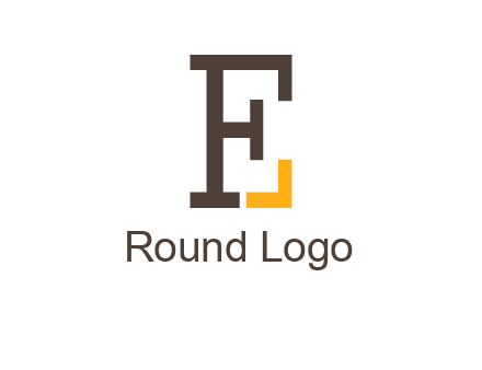 letter F forming letter E