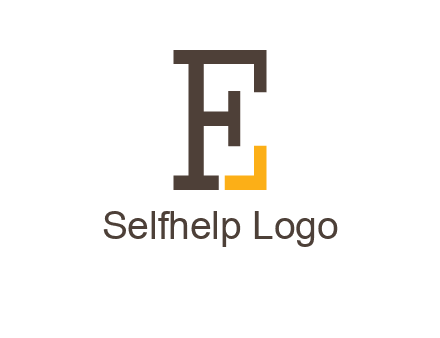 letter F forming letter E