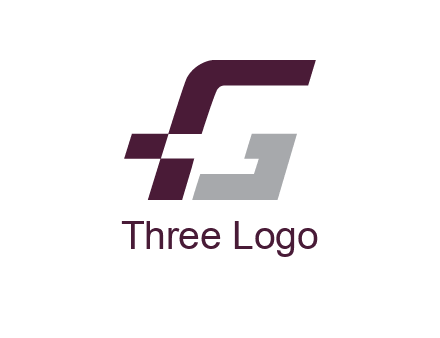 pixelated letter F forming letter G