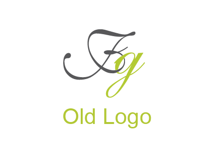 calligraphic letter F and letter G
