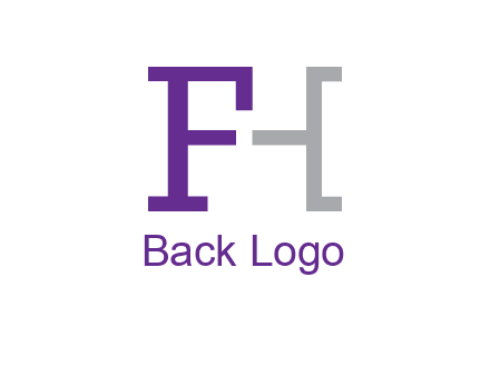 letter F forming letter H