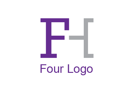letter F forming letter H