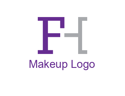 letter F forming letter H